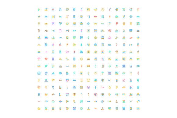 Collection of Diverse Lifestyle and Busi: A Versatile Icon Set for Modern Design