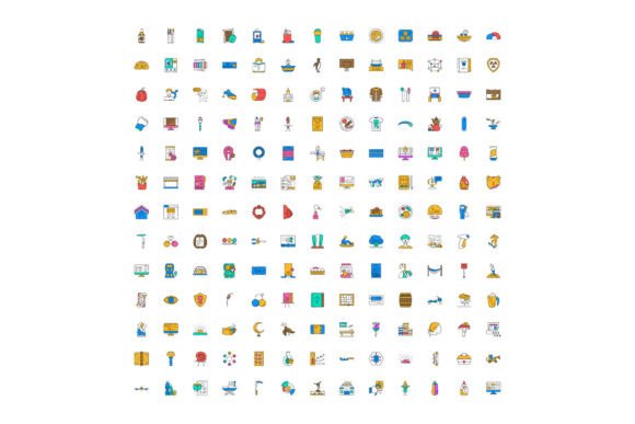 Discover the Power of a Diverse Collection of Colorful Line Icon