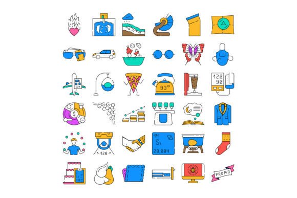 Diverse Collection of Linear Icons Repre: A Practical Guide for Visual Communication