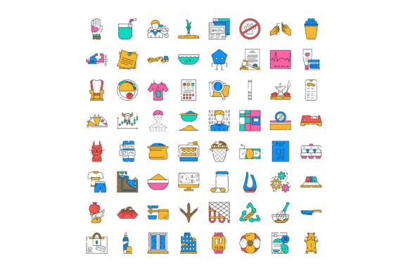 Diverse Linear Icons Collection for Busi