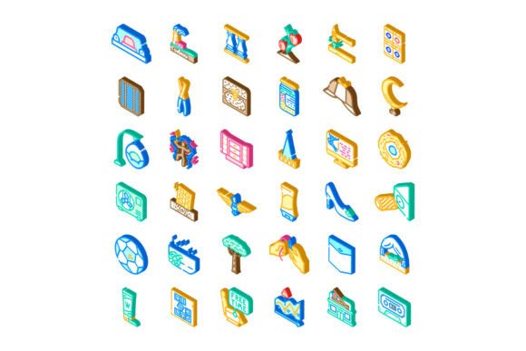 Isometric Vector Icons Collection Illust for Modern Design Needs