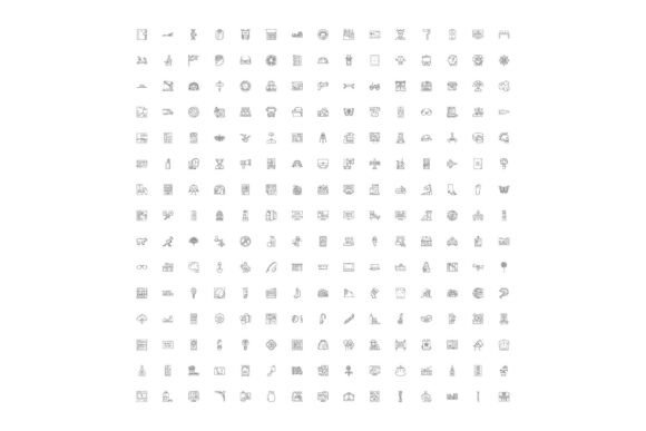 Large Collection of Line Icons Represent Versatile, Scalable Visual Language for Modern Digital Design